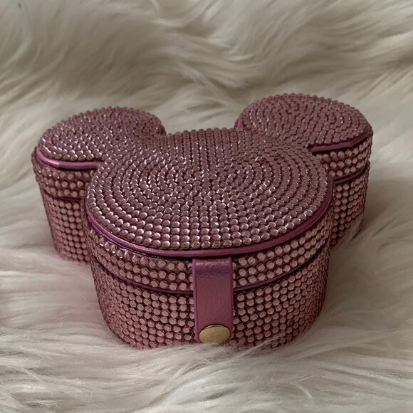 BAUBLE BAR X DISNEY Bejeweled Mickey Mouse Travel Jewelry Case in Pink - Picture 4 of 6